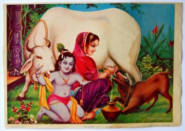 Radha Krishna 44 Hindu Oil Paintings